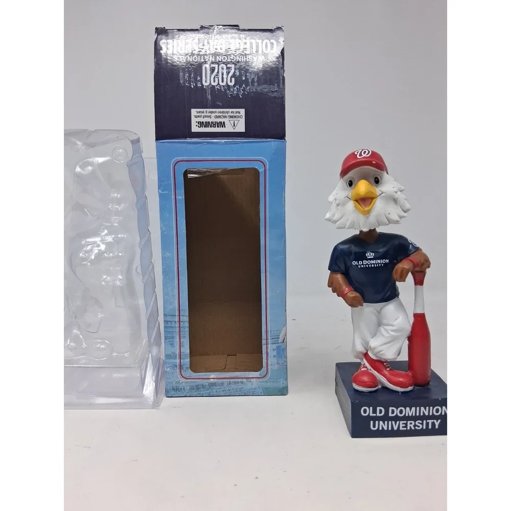 2020 Washington Nationals Screech ODU College Days Bobblehead. R